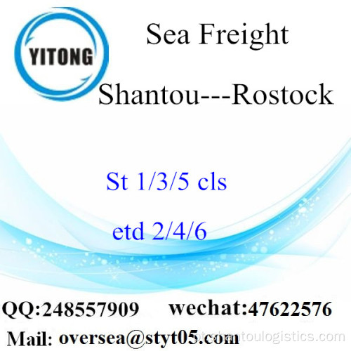 Shantou Port LCL Consolidação para Rostock